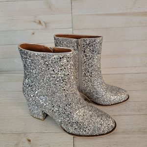 CORKYS- RAZZLE DAZZLE SILVER GLITTER BOOTS